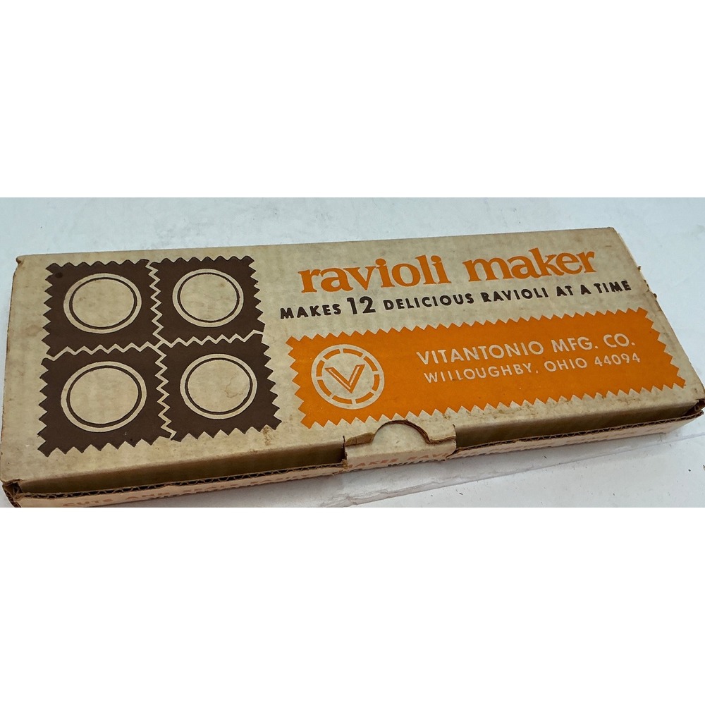 Vitantonio Vintage Ravioli Maker No 512 Cast Aluminum 12 Hole Press Ohio Made